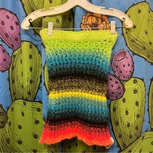 AGR Lace Mohair Blend Mini Skirt